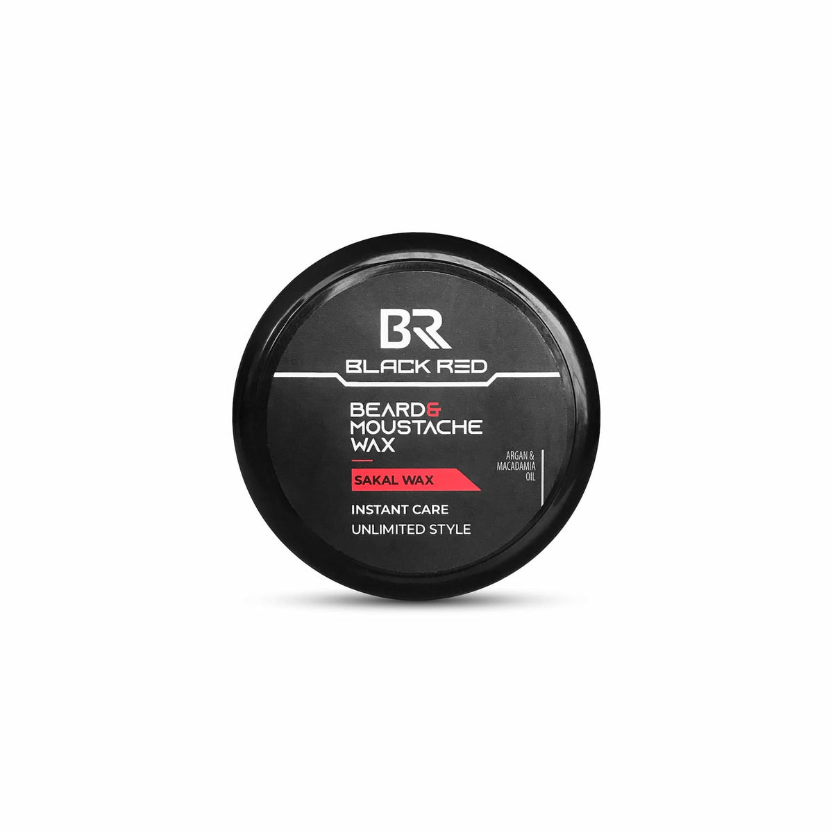 Black Red Beard & Moustache Wax 50ml