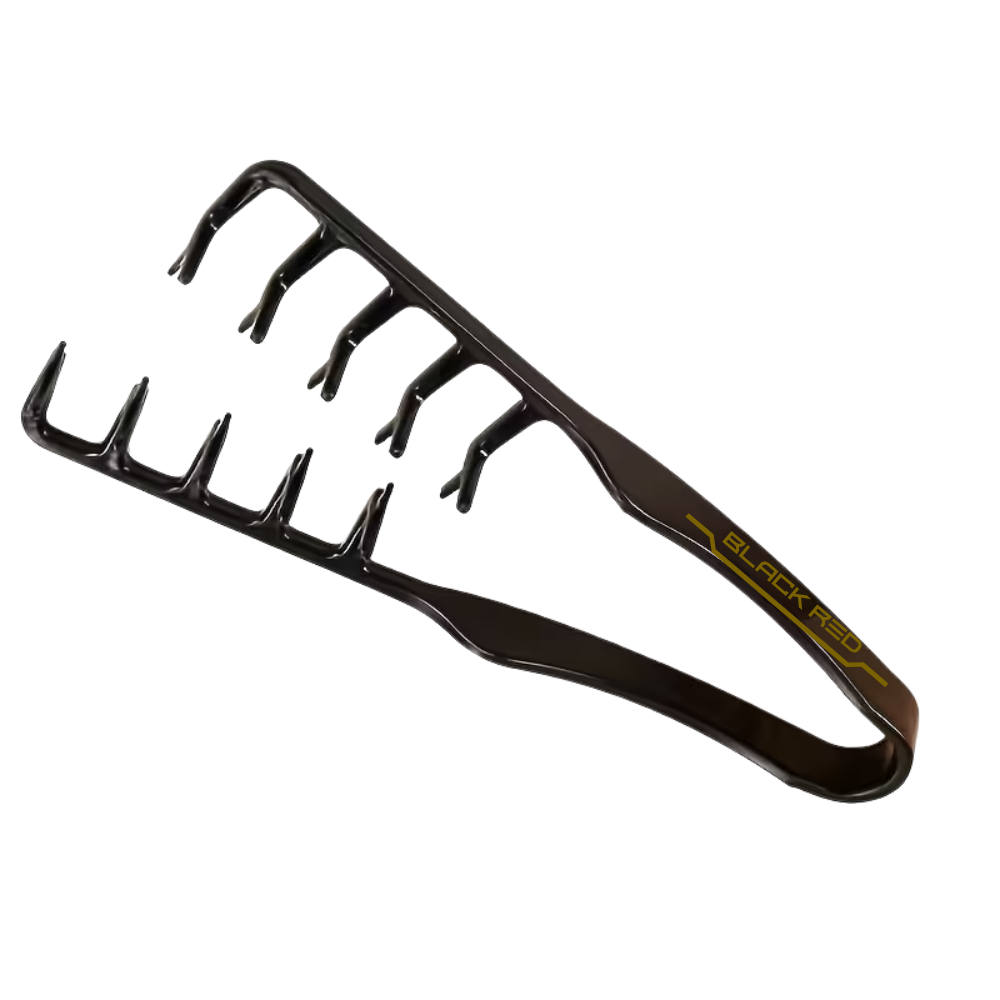 Black Red Textured Styling Comb