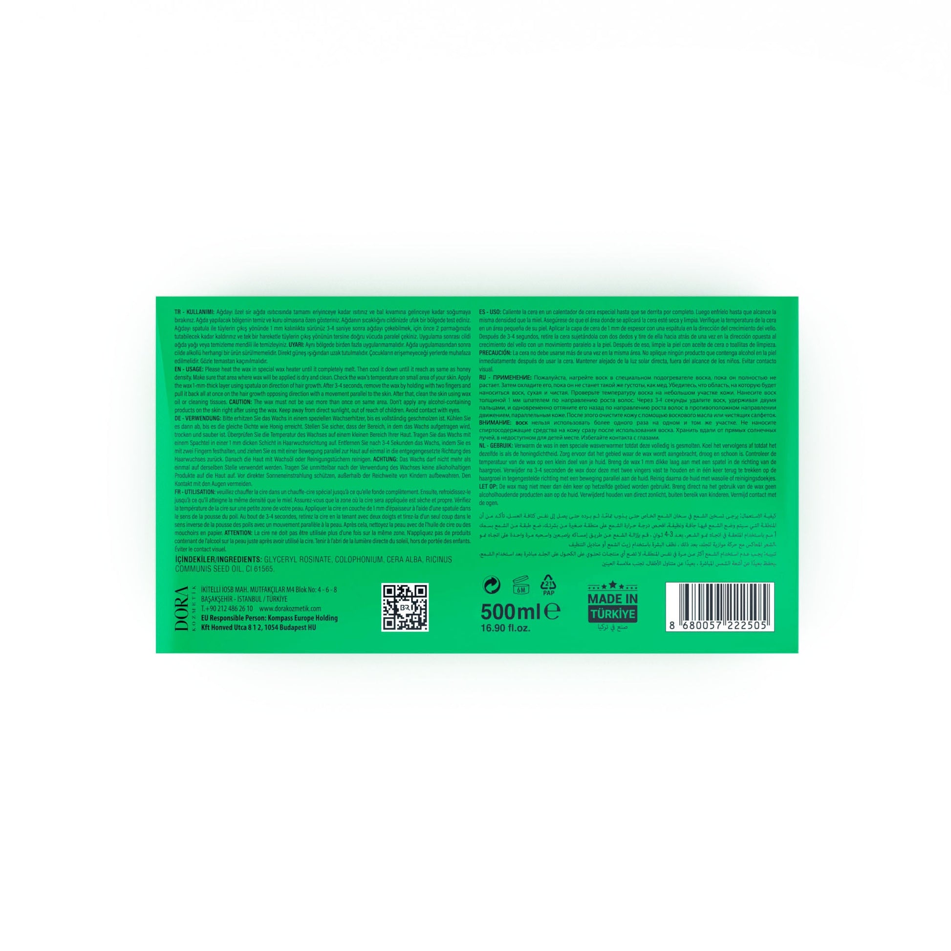 Depilatory Hard Wax Azulen | Gentle Hair Removal by Black Red Australia