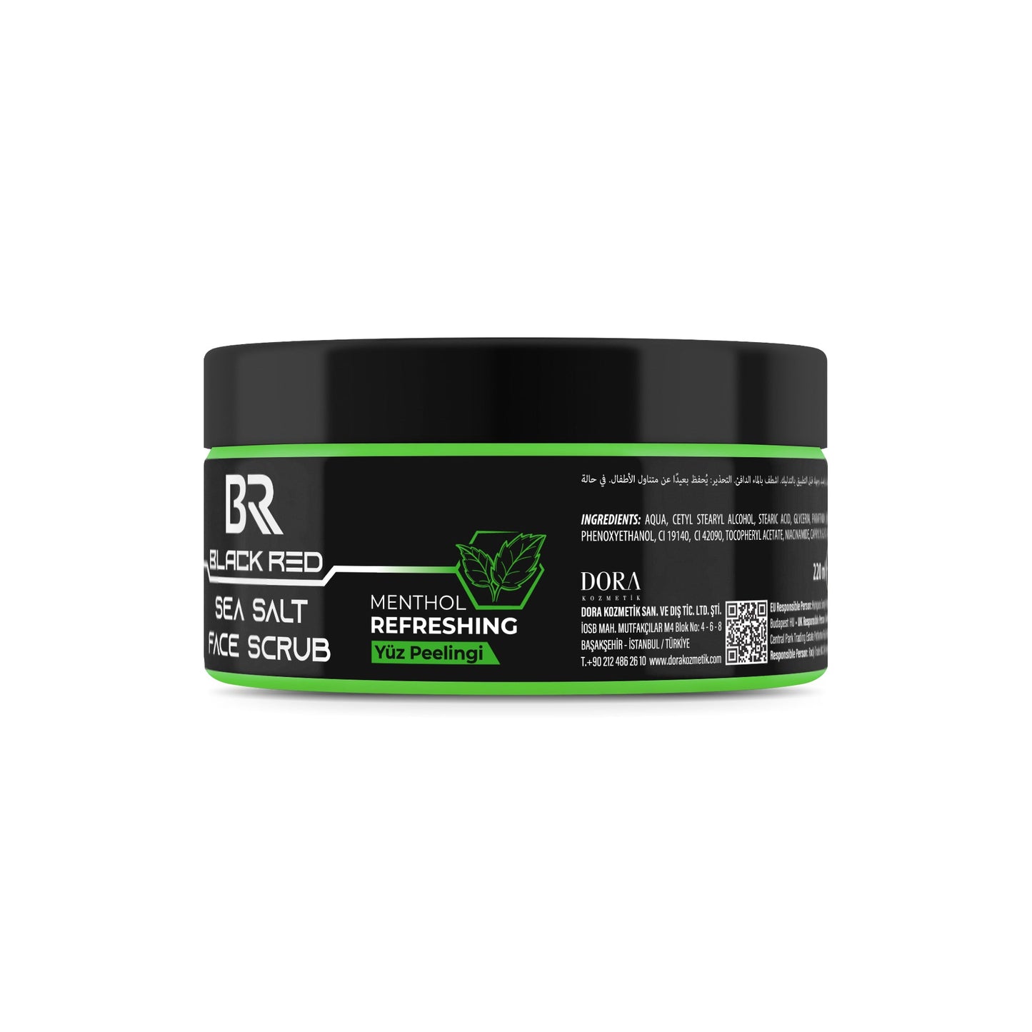 Black Red Sea Salt Face Scrub