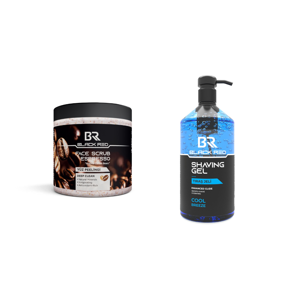 Men’s Grooming Bundle – Scrub + Shave Gel