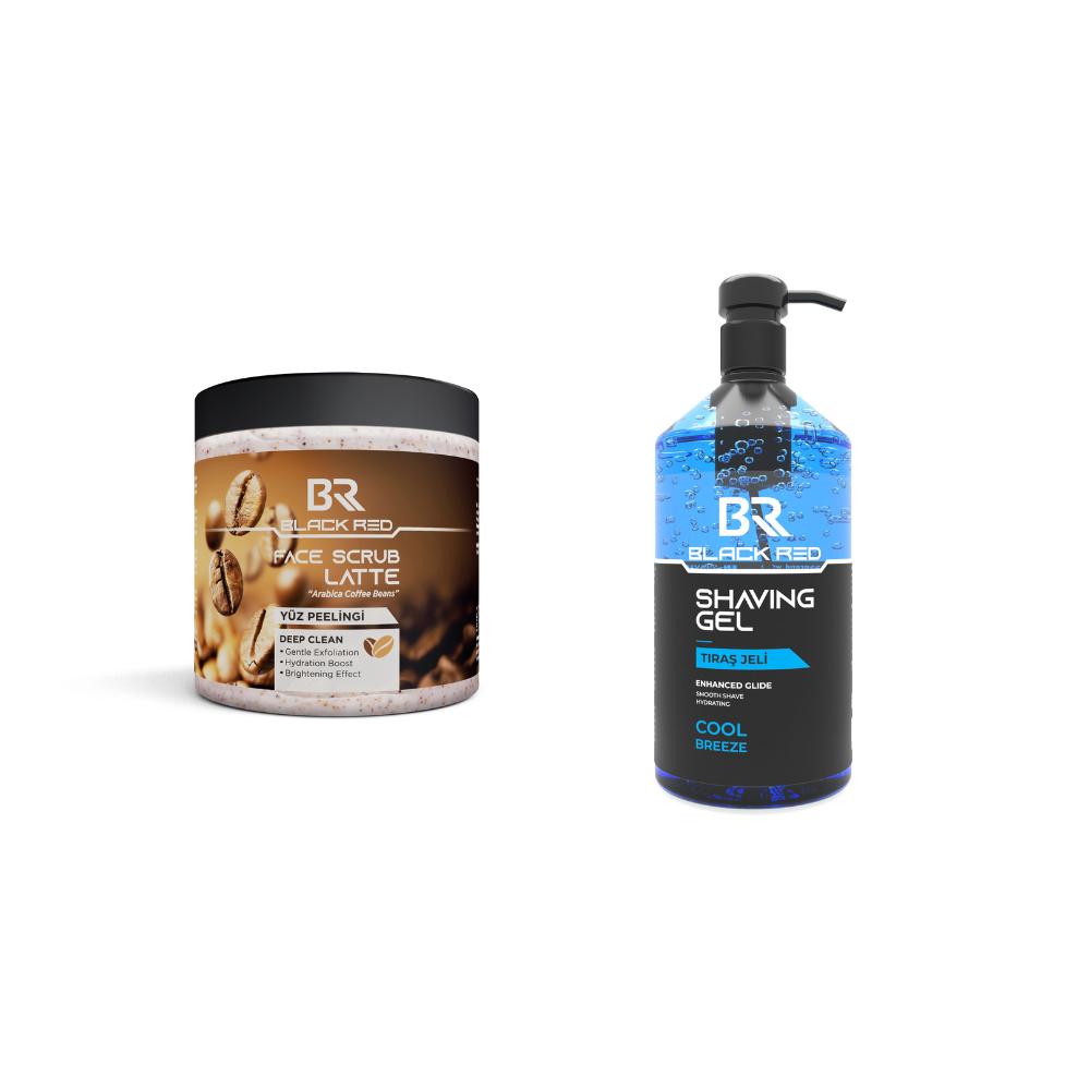 Men’s Grooming Bundle – Scrub + Shave Gel