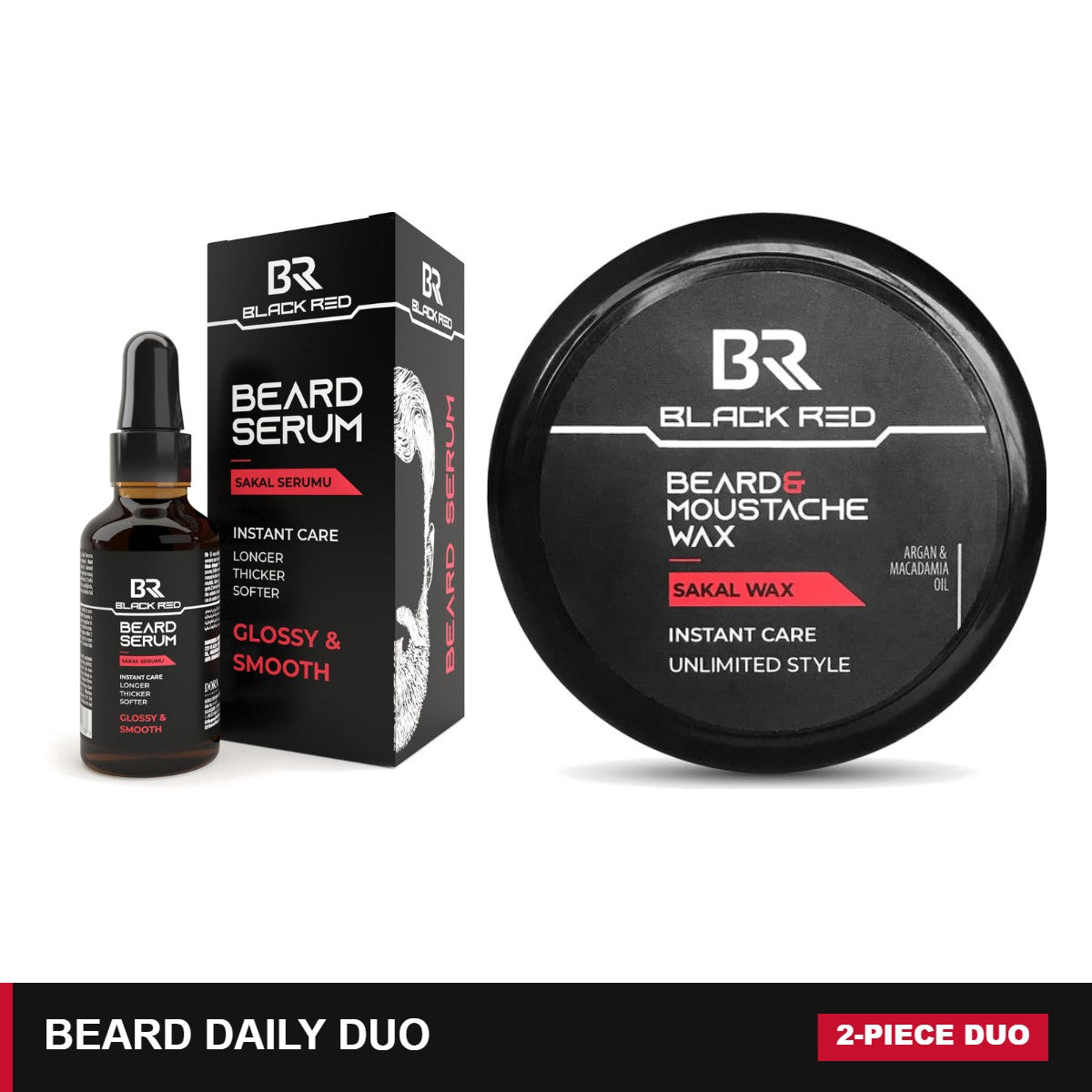 Black Red Beard Daily Duo bundle