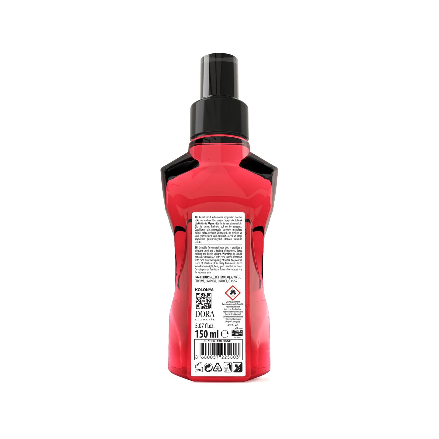 Black Red Wild Eau De Cologne Classy - 150ml