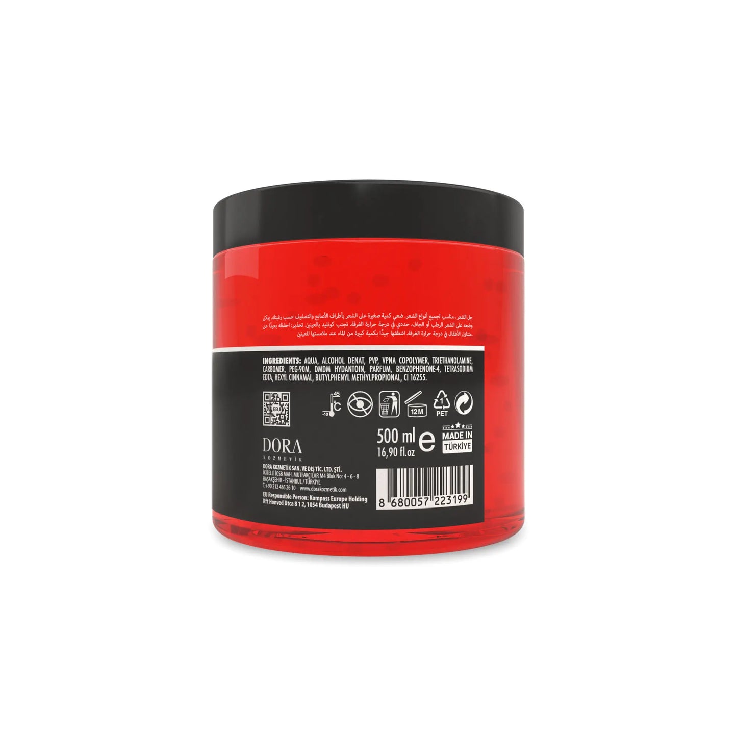 Black Red Wild Ultra Glued Hair Gel Fiber - 500ml