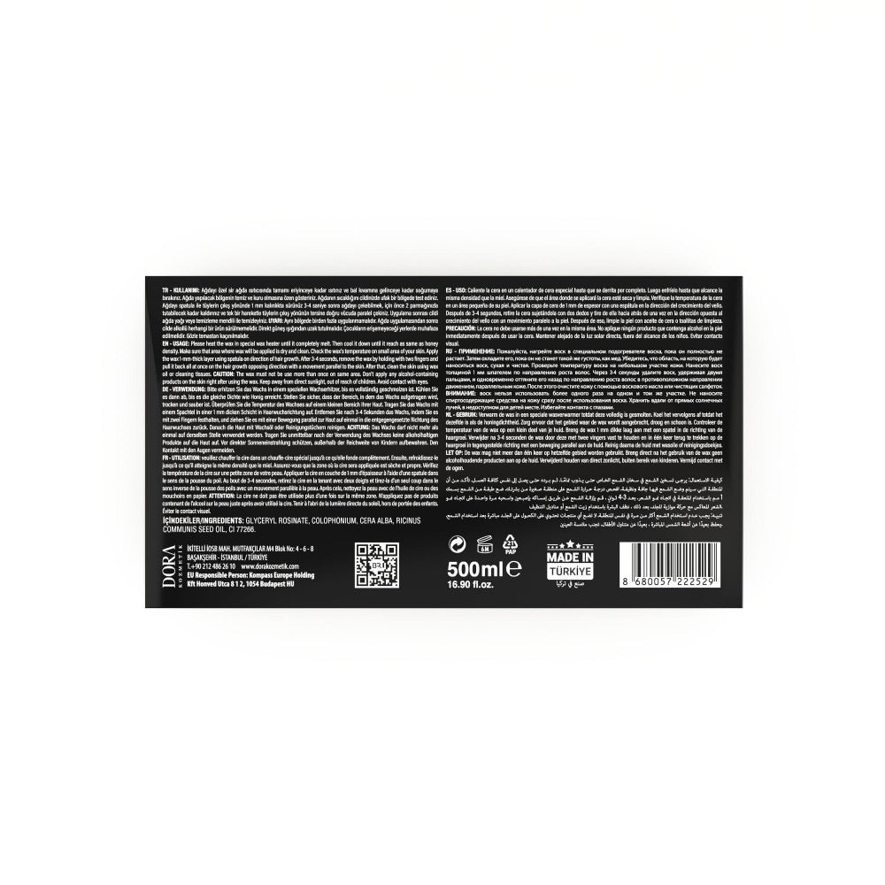 Black Red Depilatory Hard Wax Black - 500ml